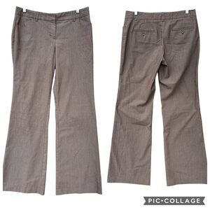 Y2K Express Editor Taupe Bootcut Dress Pants Lo Rise Stretch Office Minimalist 6